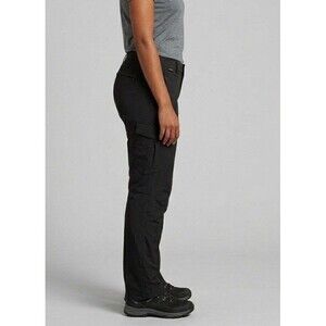EMS Women's Tech Cargo Hiking Pants Black Size 10-Short Nylon Performance